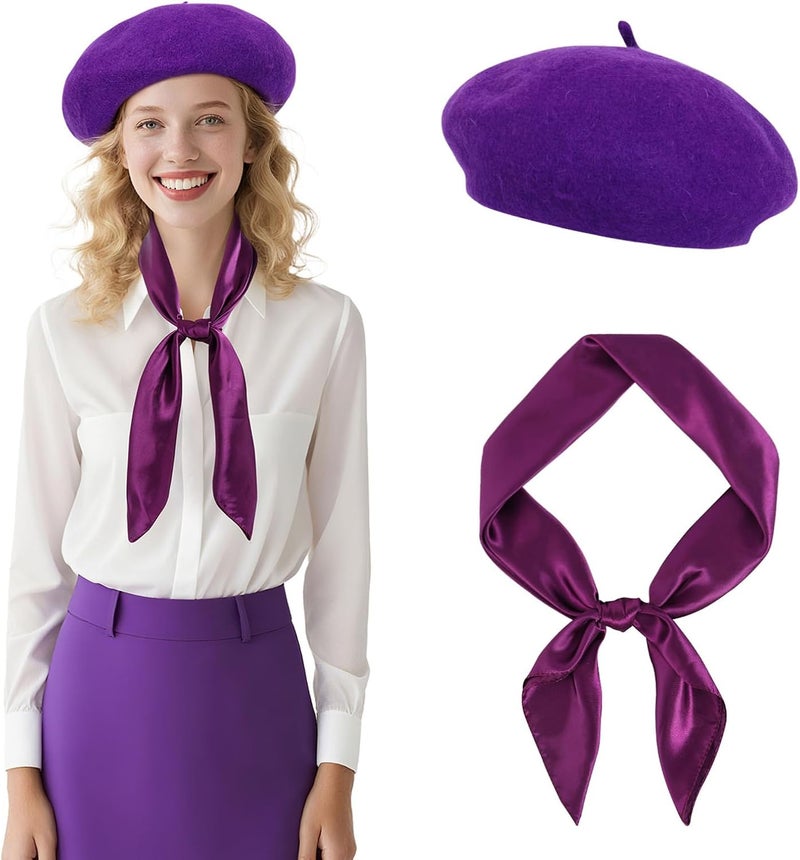 DOCILA Beret Hats for Women Fashion Wool French Beret Chic Paris Cabbie Artist/Painter Caps - Image 1